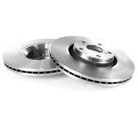 Coppia Dischi Freno Ventilato Anteriori D + S per Toyota Avensis T27 2008-2018