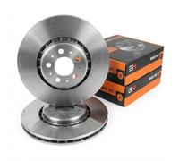 Coppia Dischi Freno Ventilato Anteriori D + S per Volvo XC90 10.2002- 17”