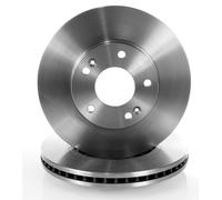 Coppia Dischi Freno Ventilato Anteriori per Hyundai Santa FE 2001-,Trajet 2000-