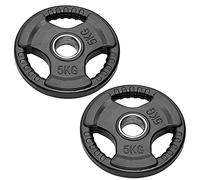 Coppia Dischi Olimpici per Bilancieri e Manubri | Bumper Plates Foro da 50 mm Dischi Peso Gommati da 2,5 Kg a 20 Kg (2 dischi da 5 kg)