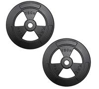 Coppia Dischi Palestra in Ghisa Diametro Foro 30 mm Dischi Professionali per bilanciere e Manubri | Vari pesi Disponibili (2 dischi da 10 kg, 2)