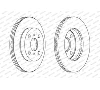 Ferodo Disco freno DDF1084C anteriore ventilato 2 pezzi per Toyota Yaris
