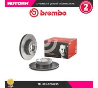 Coppia disco freno anteriore (MARCA BREMBO)..
