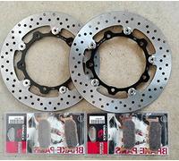 COPPIA DISCO FRENO ANTERIORE + PASTIGLIE YAMAHA T-MAX 500 2004/2007 225162340