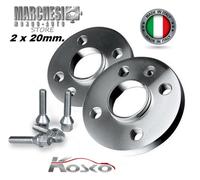 COPPIA DISTANZIALI RUOTE 20 MM. FORD FOCUS I 1998->2004 COLONNETTE INCLUSE