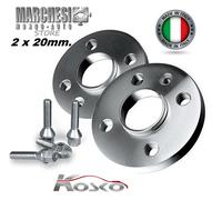 COPPIA DISTANZIALI RUOTE 20 mm. SMART FORTWO PRIME (4x100x60,0) 4 FORI 2014->