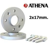 COPPIA DISTANZIALI RUOTE ATHENA 17 MM SMART FORTWO (453) - 4 FORI - DAL 2014>