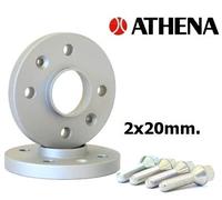 COPPIA DISTANZIALI RUOTE ATHENA 20 MM. ALFA ROMEO GIULIETTA 2010-> CON BULLONI