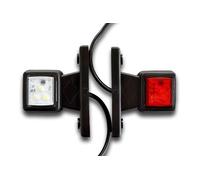 Coppia Doppio Viso LED Evidenziatore Svendita Gruppo Ottico Bianco Rosso Fari