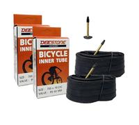COPPIA DUE 2 CAMERE D'ARIA BICI 700 X 19 23C RV 60 MM
