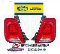 COPPIA DX+SX FANALI POSTERIORI COMPLETI ORIGINALI FIAT 500C DAL 2015 / ABARTH