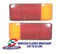 COPPIA DX+SX LENTI FANALI POSTERIORI PER IVECO DAILY DAL 1978 AL 1989