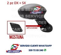 COPPIA DX + SX MOSTRINE SPECCHIO RETROVISORE FIAT GRANDE PUNTO / PUNTO EVO