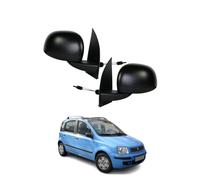 Coppia DX SX Specchi Specchietti Retrovisori Manuali Neri per Fiat Panda 169(gra