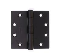 Coppia Emtek Cerniere Mortisate Angoli Raggiati Nere 4X4In 2.2Mm 2Pack