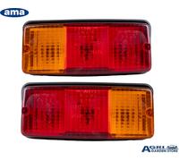 COPPIA FANALE FARO POSTERIORE PER TRATTORE CARRELLO APPENDICE RIMORCHIO