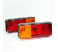 COPPIA FANALE FARO POSTERIORE PER TRATTORE RIMORCHIO CARRELLO APPENDICE