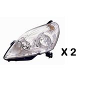 COPPIA FANALE FARO PROIETTORE ANT DX/SX H7/H1 OPEL ZAFIRA B 06/2008->