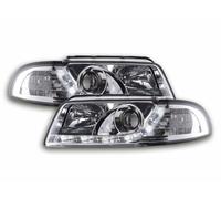 Coppia fanali fari 4052078447344 con LED per Audi A4 B5 8D 94-99, cromati