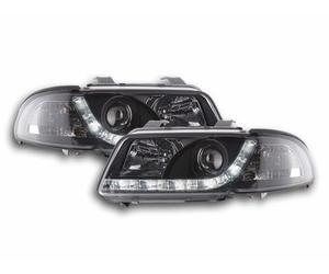 Coppia fanali fari 4052078447368 con LED per Audi A4 B5 8D 99-01, cromati