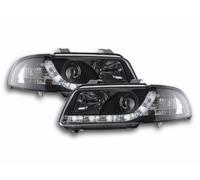 Coppia fanali fari 4052078447375 con LED per Audi A4 B5 8D 99-01, neri