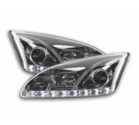 Coppia fanali fari 4052078447627 con LED per Ford Focus 2 C307, cromati