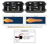 Coppia Fanali Fari Proiettori a Led Trattore John Deere,Same-165x92-Rif.LVA14946