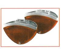 COPPIA FANALI LENTI LATERALI COMPLETI FRECCE ANTERIORI ARANCIO P 270 FREE FL MY