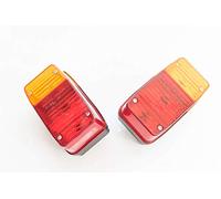 COPPIA PLASTICHE FANALI POSTERIORI PIAGGIO APE CAR MP MPV 500 600 P 401 501 601