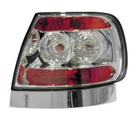 Pilot Coppia fanali posteriori - compatibile per Audi A4 (1/95-11/00) - Cromo