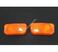 COPPIA FANALINI FIAT 1300 1500 1023 2 INDICATOR TURN LIGHTS 2 FAHRTRICHTUNGSANZE
