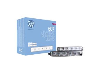 Coppia Faretti Fari drl universali con centraline Luci di marcia diurna LD507se