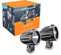 Coppia Faretti LED Anteriori Da Moto, Kit Con 2 Faretti Moto Ausiliari Con Omolo