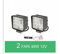 COPPIA FARETTO LED 48W LAMPADA FARO AUTO BARCA CAMION SUV FUORISTRADA 12V 24V