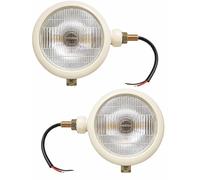 Coppia fari 12 Volt avorio adatti per trattore Ford 2N 8N 9N 800 600 NAA 310066F