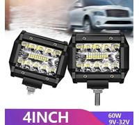 Coppia Fari 60Watt Lampada Da Lavoro Faretto Auto Barca Camion 12 24 V 6000k