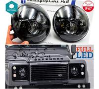 Coppia FARI 7" Anteriori FULL LED PER Land Rover Defender 6500K DRL BIANCO GHIAC