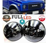 Coppia FARI 7" Anteriori FULL LED PER Suzuki Jimny 6500K DRL ABBA+ANABBA GHIACCI