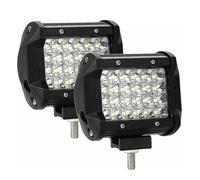 Coppia Fari 72 Watt Lampada Da Lavoro Auto Barca Camion 12v 24vSmd 6000k