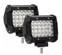 Coppia Fari 72 Watt Lampada Da Lavoro Auto Barca Camion 12v 24vSmd 6000k
