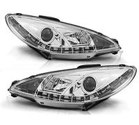 Coppia Fari Anteriori Peugeot 206 10.98-02 daylight cromo