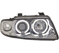 Coppia fari anteriori TUNING ANGEL EYES CCFL A4 8D B5 94-99 neri H1+H1