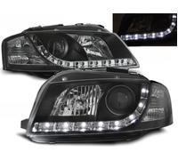 Coppia fari Audi A3 8P 03-08 luce diurna LED nera