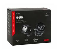 FARETTI SUPPLEMENTARI LED MOTO MOTORE NERI IMPERMEABILI OMOLOGATI 6000°K