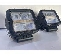 Coppia Fari da lavoro con lampeggiante integrato 60w