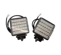 Coppia Fari da Lavoro LED 30 LED - 3800 Lumen ciascuno - 110x108 mm - Con Interruttore