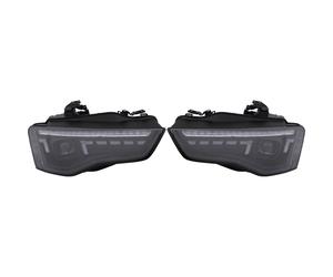 Coppia FARI DESIGN Set A5, con indicatori di direzione sequenziali 12-16 NERO,