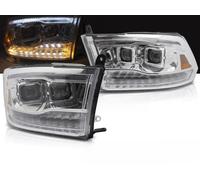 Coppia fari Dodge Ram dal 2009 al 2018 luce diurna led cromata - 41306226
