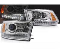 Coppia fari Dodge Ram dal 2009 al 2018 luci diurne led cromate - 41306255