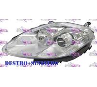 COPPIA FARI FANALE PROIETTORE DX+SX 2H1 P.CROMATA FAN BIANCO PER FIAT BRAVO 07>